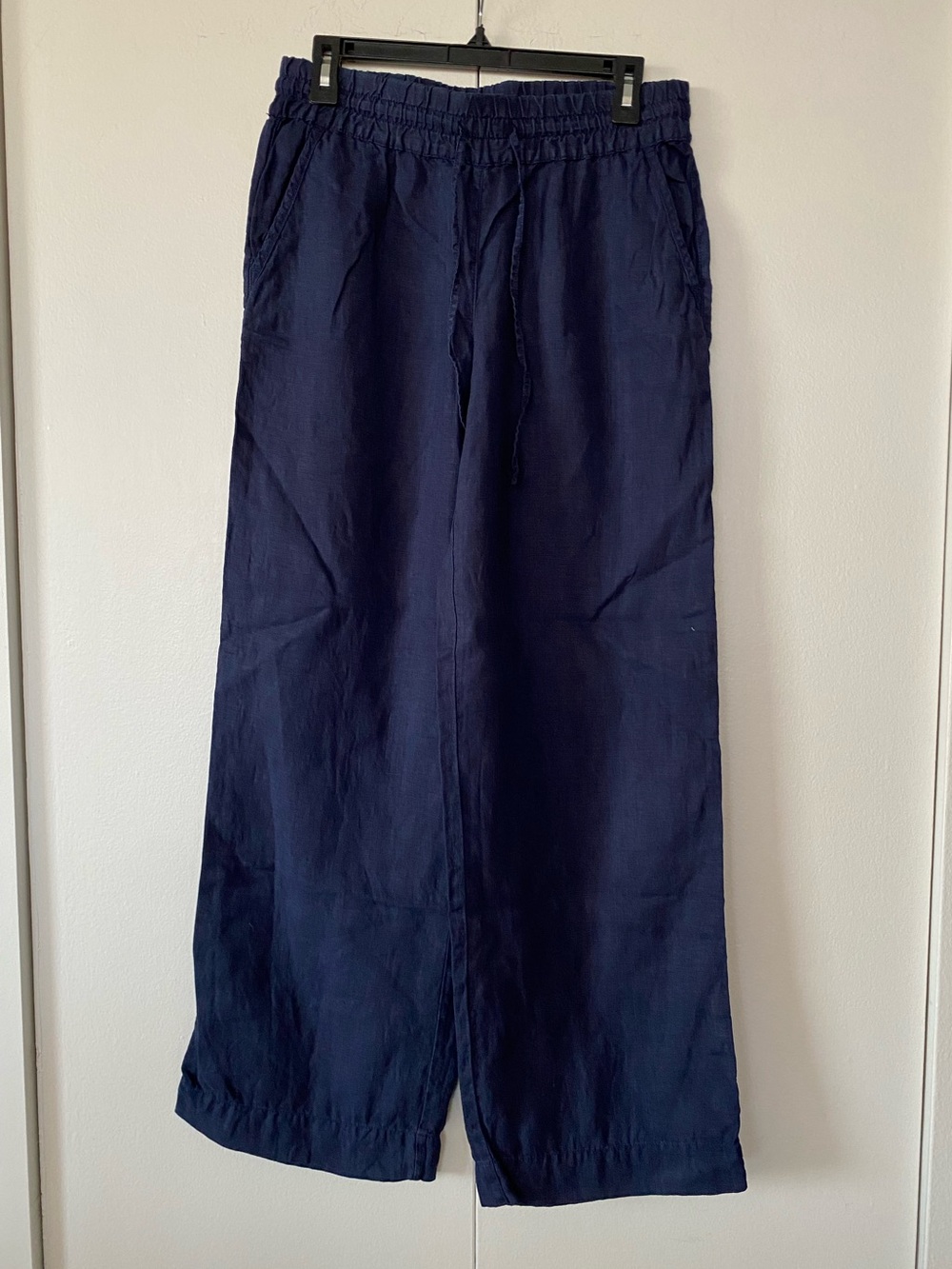 Tommy Bahama Women's Two Palms High-Rise Linen Easy Pants Navy Blue Size S - Picture 4 of 8